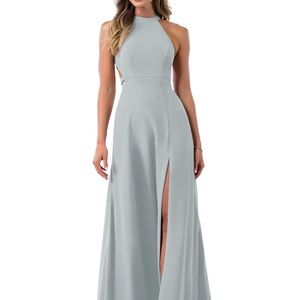 Azazie Clarice bridesmaid dress, dolphin gray size 8 never worn new with tags